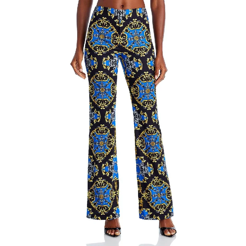 Womens Aztec Print Casual Wide Leg Pants