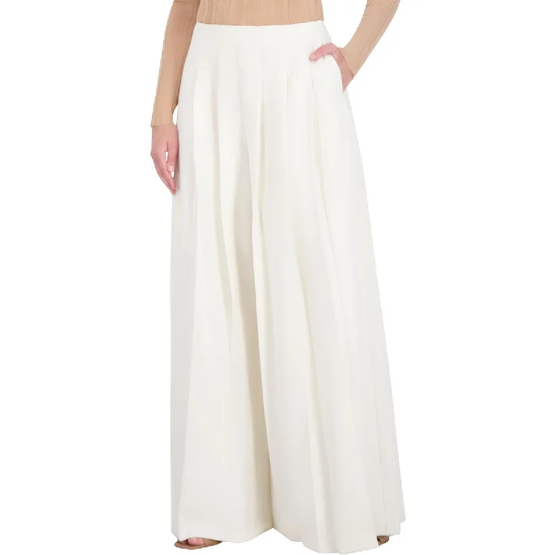 Womens Pleated Wide Leg Dress Pants